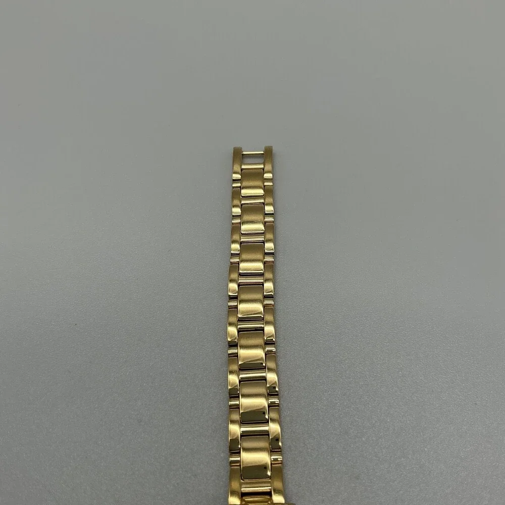 Kate Spade New York Womens Watch 34mm MOP Gold Tone Crystals New Battery 8.5